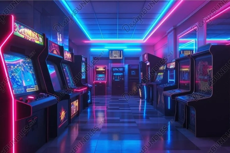 赌博平台赛博朋克游戏厅